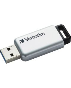 Verbatim 64GB Store n Go Secure Pro USB 3.0 Flash Drive with AES 256 Hardware Encryption Silver 64 GB FLASH DRIVE W/AES 256 HW ENCRYPTION