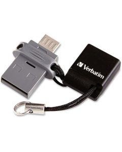 Verbatim 32GB Store n Go Dual USB Flash Drive for OTG Devices 32 GBMicro USB, USB 2.0 1 Pack FLASH DRIVE FOR OTG DEVICES