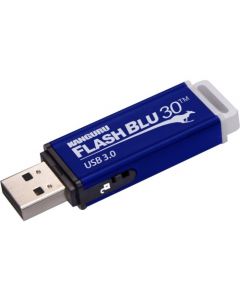 Kanguru FlashBlu30 with Physical Write Protect Switch SuperSpeed USB3.0 Flash Drive 32 GB Write Protection Switch, Shock Resistant, ReadyBoost, TAA Compliant 3.0 PHYSICAL WRITE PROTECT SWITCH