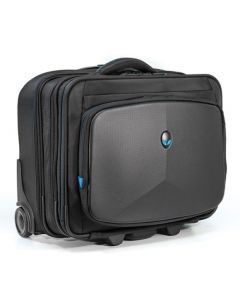 Mobile Edge Carrying Case (Rolling Briefcase) for 17.3 in Notebook - Black, Teal AWVRC1