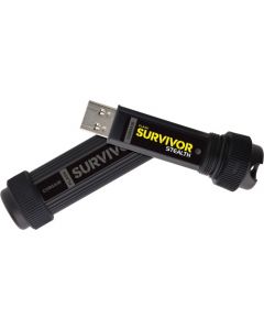 Corsair Flash Survivor Stealth 32GB USB 3.0 Flash Drive 32 GB USB 3.0 Black Water Proof, Vibration Resistant, Shock Resistant 3.0