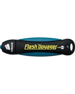 Corsair 64GB Flash Voyager USB 3.0 Flash Drive 64 GB USB 3.0 Black, White Water Resistant, Rugged Design, Shock Proof BACKWARD COMPATIBLE WITH USB 2.0