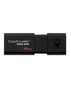 Kingston 16GB USB 3.0 DataTraveler 100 G3 16 GB USB 3.0 Black 1Each Retractable