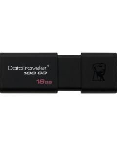Kingston DT100G3/16GBCL 16GB USB 3.0 DataTraveler 100 G3 16 GB USB 3.0 Black CO-LOGO USB 3.0 MIN QTY 100