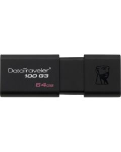 Kingston 64GB DataTraveler 100 G3 USB 3.0 Flash Drive 64 GB USB 3.0 Black DRV USB 3 MIN ORDER 100 UNIT INCRMT