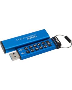 Kingston 32GB DataTraveler 2000 USB 3.1 Flash Drive 32 GB USB 3.1 Blue 256-bit AES 256BIT AES HARDWARE ENCRYPTED