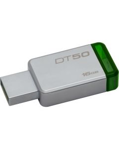 Kingston 16GB DataTraveler 50 USB 3.1 Flash Drive 16 GB USB 3.1 Green METAL/GREEN BULK PACK 100UNIT MIN