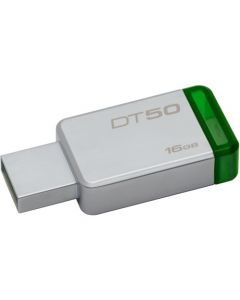 Kingston 16GB DataTraveler 50 USB 3.1 Flash Drive 16 GB USB 3.1 Green METAL/GREEN CO-LOGO