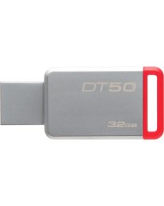 Kingston 32GB DataTraveler 50 USB 3.1 Flash Drive 32 GB USB 3.1 Red METAL/RED BULK PACK 100UNIT MIN