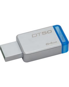 Kingston 64GB USB 3.0 DataTraveler 50 (Metal/Blue) 64 GB USB 3.0 Blue 1/Pack METAL BLUE