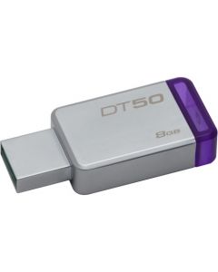 Kingston 8GB USB 3.0 DataTraveler 50 (Metal/Purple) 8 GB USB 3.0 Purple 1/Pack METAL PURPLE