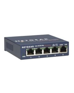 NETGEAR FS105 ProSAFE 10/100 Desktop Switches five (5) 10/100Mbps auto speed-sensing UTP ports (FS105NA)