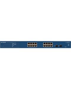 NETGEAR GS716Tv3 16x10/100/1000Base-T Copper RJ45 Ports 2xSFP ports Gigabit Smart Managed Switch (GS716T-300NAS)