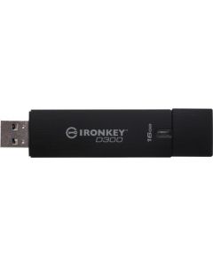 IronKey 16GB D300 Standard USB 3.0 Flash Drive 16 GB USB 3.0 Black 1/Pack 256-bit AES 3.0 FIPS LEVEL 3