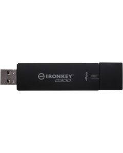 IronKey 4GB D300 Standard USB 3.0 Flash Drive 4 GB USB 3.0 Black 1/Pack 256-bit AES 3.0 FIPS LEVEL 3