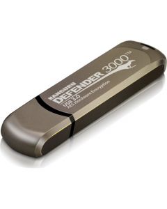 Kanguru Defender3000 FIPS 140-2 Certified Level 3, SuperSpeed USB 3.0 Secure Flash Drive, 128G FIPS 140-2 Level 3 Certified, AES 256-Bit Hardware Encrypted, SuperSpeed USB 3.0, Remotely Manageable, TAA Compliant SECURE USB FIPS 140-2 ENCRYPTED
