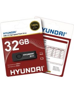 Hyundai USB 3.0 Flash Drive 32 GB USB 3.0 Black DRIVE BLK/NKL