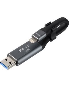 PNY DUO LINK USB 3.0 OTG Flash Drive For iPhone and iPad 32 GB Lightning, USB 3.0 Type A DRV FOR IOS DEV**MUST ORDER QTY 20*