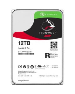 Seagate IronWolf Pro ST12000NE0007 12 TB 3.5" Internal Hard Disk Drive (HDD) SATA III 6.0Gb/s 7200 RPM 256 MB (20PK)