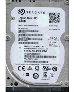 Seagate Momentus Thin ST320LM010 320 GB 2.5" Internal Hard Disk Drive (HDD) SATA III 6.0Gb/s 7200 RPM 32 MB (50PK)