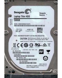 Seagate Laptop Thin ST500LM024 500 GB 2.5" Internal Hard Disk Drive (HDD) SATA III 6.0Gb/s 7200 RPM 32 MB (50PK)