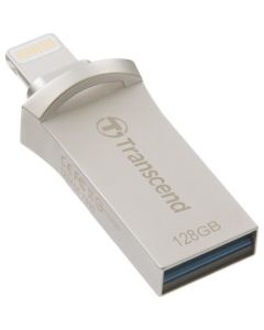 Transcend Mobile Storage for iOS Devices 128 GB USB 3.1, Lightning Silver DRIVE SILVER PLATINUM