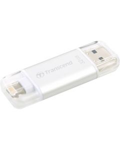 Transcend 32GB JetDrive Go 300 Lightning USB 3.1 Flash Drive 32 GB Lightning, USB 3.1 Silver LIGHTNING SILVER PLATING