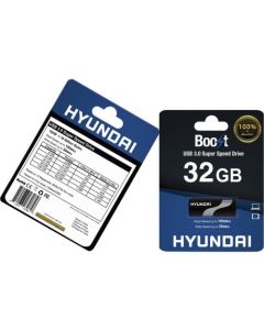 Hyundai 32GB Boost USB 3.0 Flash Drive 32 GB USB 3.0 Black, White 10Pack BLK/WHITE