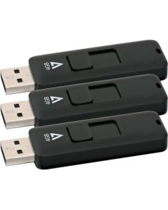 V7 4GB USB 2.0 Flash Drive 4 GB USB 2.0 Black 3/Pack USB 2.0 BLACK RETRACT CONECT