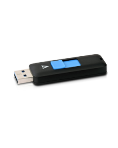V7 16GB USB 3.0 Flash Drive 16 GB USB 3.0 Black RETRACTABLE CONNECTOR RTL