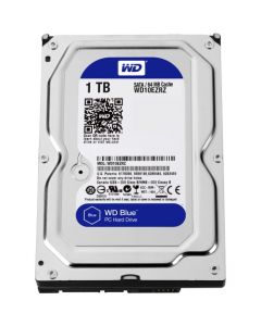 Western Digital Blue WD10EZRZ 1 TB 3.5" Internal Hard Disk Drive (HDD) SATA III 6.0Gb/s 5400 RPM 64 MB