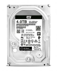 Western Digital Black WD4005FZBX 4 TB 3.5" Internal Hard Disk Drive (HDD) SATA III 6.0Gb/s 7200 RPM 256 MB (20PK)