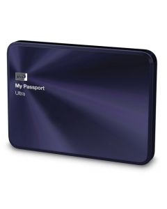 Western Digital My Passport Ultra Metal Edition 1TB USB 3.0 Portable External Hard Drive WDBTYH0010BBA-NESN (Blue-Black)