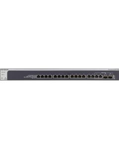 NETGEAR XS716T ProSAFE 16x10GBASE-T Copper 2x10GBASE-T/10GBASE-X SFP+ ports 10-Gigabit Ethernet Smart Managed Pro Switch (XS716T-100NES)