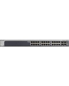 NETGEAR XS728T ProSAFE 24x10GBASE-T Copper 4x10GBASE-T/10GBASE-X SFP+ ports 10-Gigabit Ethernet Smart Managed Pro Switch (XS728T-100NES)