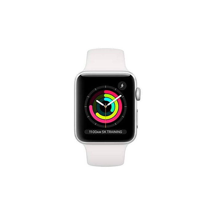 Apple Watch Series 3 (GPS 42mm) - Silver Aluminum Case with White Sport  Band MTF22LL/A