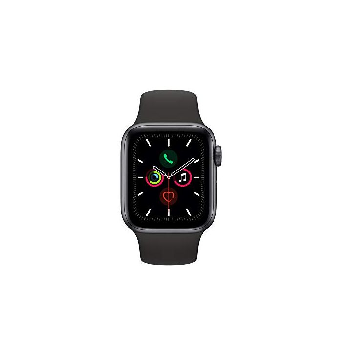 Apple Watch Gen 5 Series 5 40mm Space Gray Aluminum - Black Sport Band  MWV82LL/A 