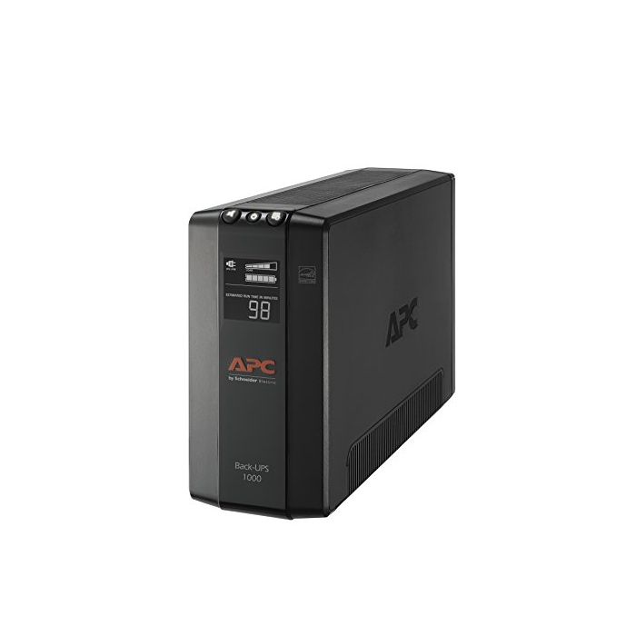 APC UPS 1000VA UPS Battery Backup & Surge Protector BX1000M Backup Battery Dataline Protection and LCD Display Back-UPS Power Supply BX1000M | Fast Server Corp. www.srvfast.com