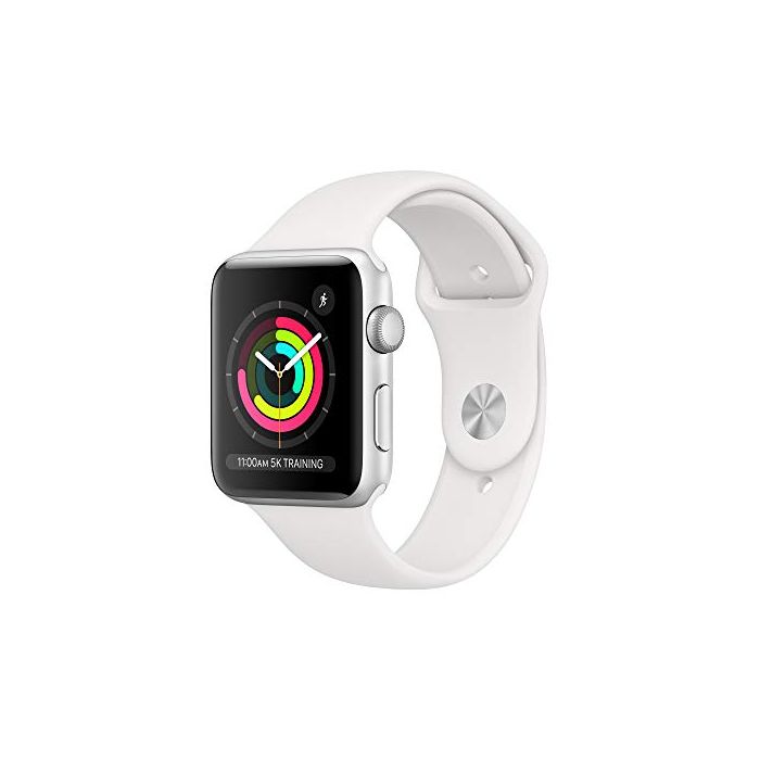Apple Watch Series 3 (GPS 42mm) - Silver Aluminum Case with White Sport  Band MTF22LL/A