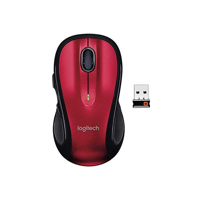 Logitech Wireless Computer Mouse – Comfortable Shape with USB Unifying Receiver Back/Forward Buttons and Side-to-Side Scrolling Red 910-004554 Fast Server Corp. www.srvfast.com