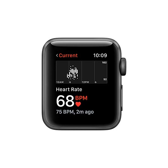 Apple Watch Series 3 (Gps + Cellular 38mm) - Space Gray Aluminum Case with  Black sport Band MTGH2LL/A