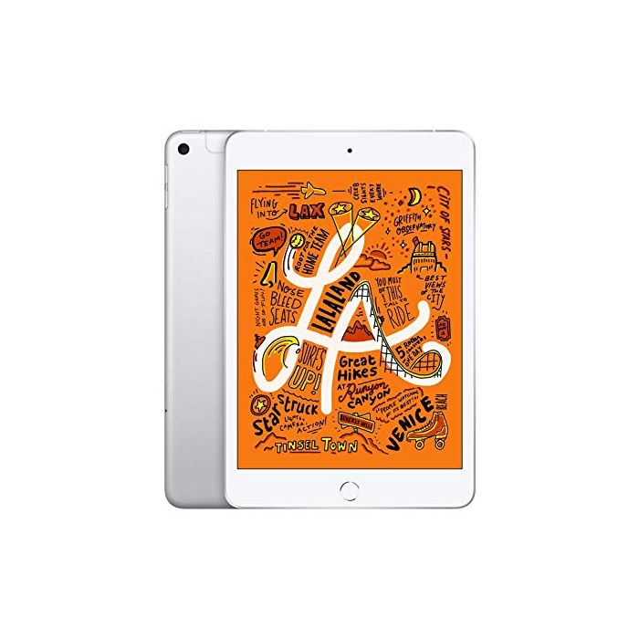 Apple iPad Mini (Wi-Fi + Cellular 64GB) - Silver (Latest Model