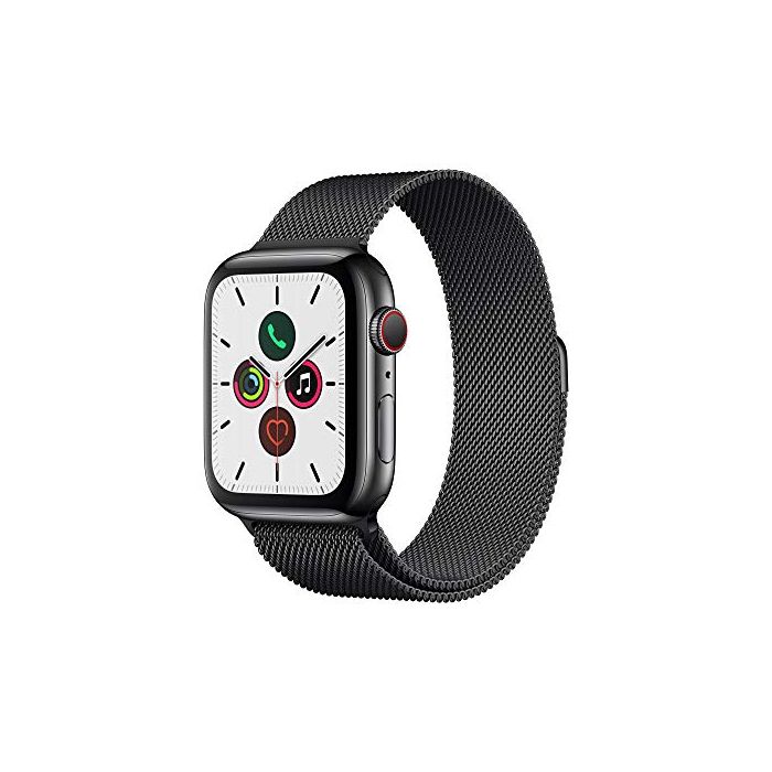 Apple Watch Series 5 (GPS + Cellular 44mm) - Space Black Stainless Steel Case with Black Loop Fast Server www.srvfast.com
