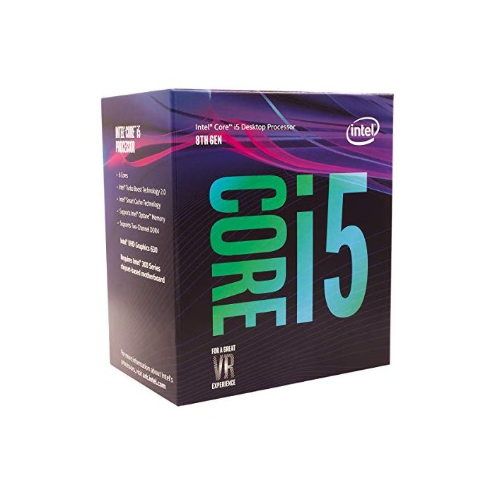 Intel Core i5-8400 Desktop Processor 6 Cores up to 4.0 GHz LGA 1151 300  Series 65W BX80684I58400