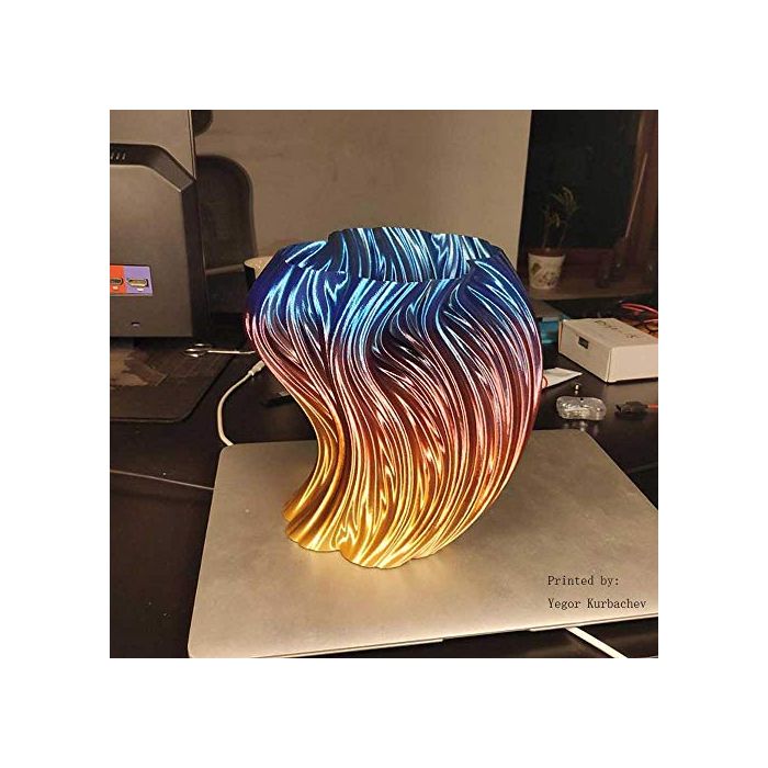 3D Printer Silk Rainbow Multicolor PLA Filamentt 1.75mm 1KG Multi Color  Printing Materials Gradually Changing Color PLA Rainbow Mulitcolor