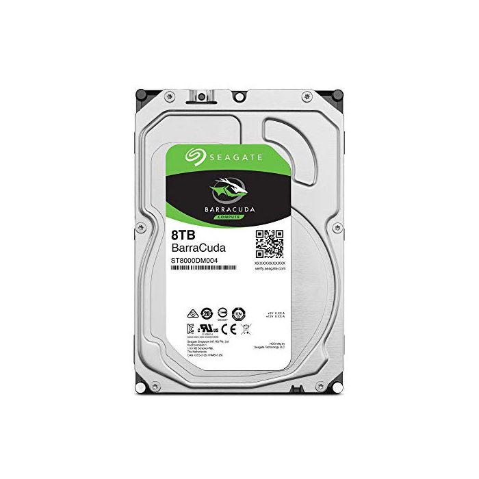 Seagate BarraCuda 8TB Internal Hard Drive HDD – 3.5 Inch Sata 6 Gb/s 5400  RPM 256MB Cache for Computer Desktop PC – Frustration Free Packaging