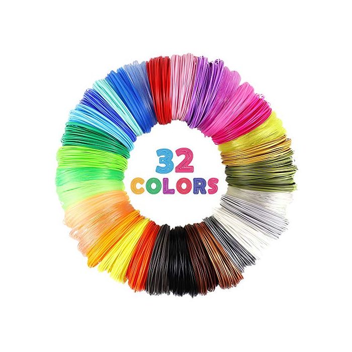 32 Colors 3D Pen PLA Filament Refills Each Color 10 Feet Total 320