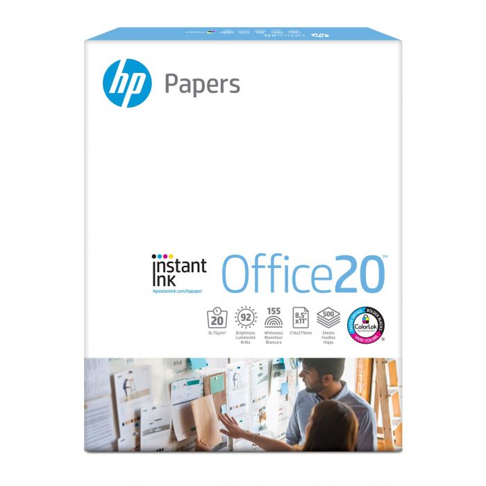 HP Printer Paper Office20 Paper 8.5 X 11 Letter Size 20lb 92