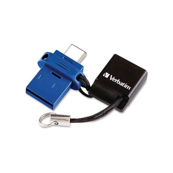 32GB Store n Go Dual USB Flash Drive for USB-C Devices Blue 32 GB USB Type C USB 3.0 Blue FOR DEVICES BLUE 99154 | Fast Server Corp. www.srvfast.com