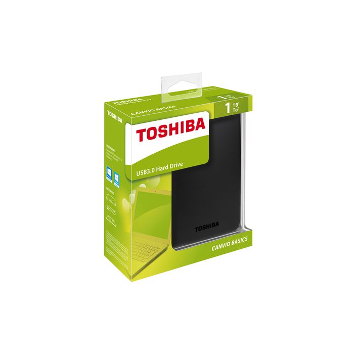 Leed Klooster Makkelijker maken Toshiba Canvio Basics 1TB USB 3.0 Portable External Hard Drive HDTB310XK3AA  (Black) | Fast Server Corp. www.srvfast.com